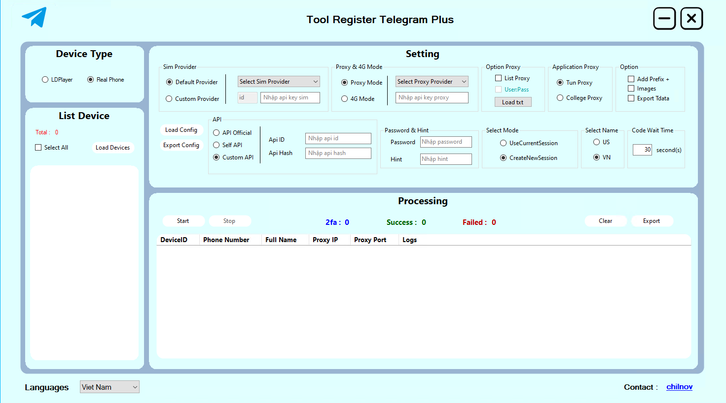 Tool reg telegram crack free – Tool tạo tài khoản telegram miễn phí mới nhất